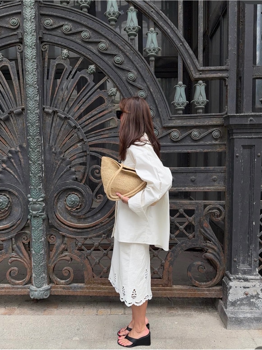 NWT Mango Raffia Tote in Natural - Picture 6 of 12